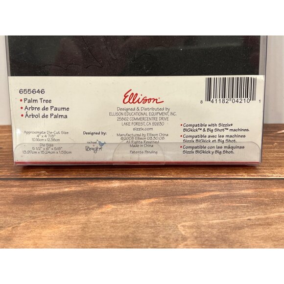 HTF Sizzix Bigz Die Palm Tree 655646 - Picture 2 of 2